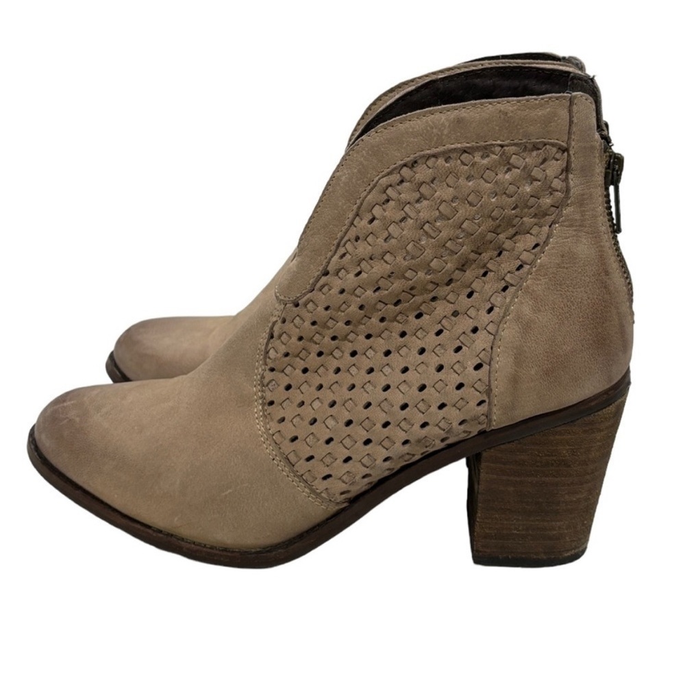 Diba True Lake land woven laser cut bootie Elegant Beige/Taupe Ankle Boot